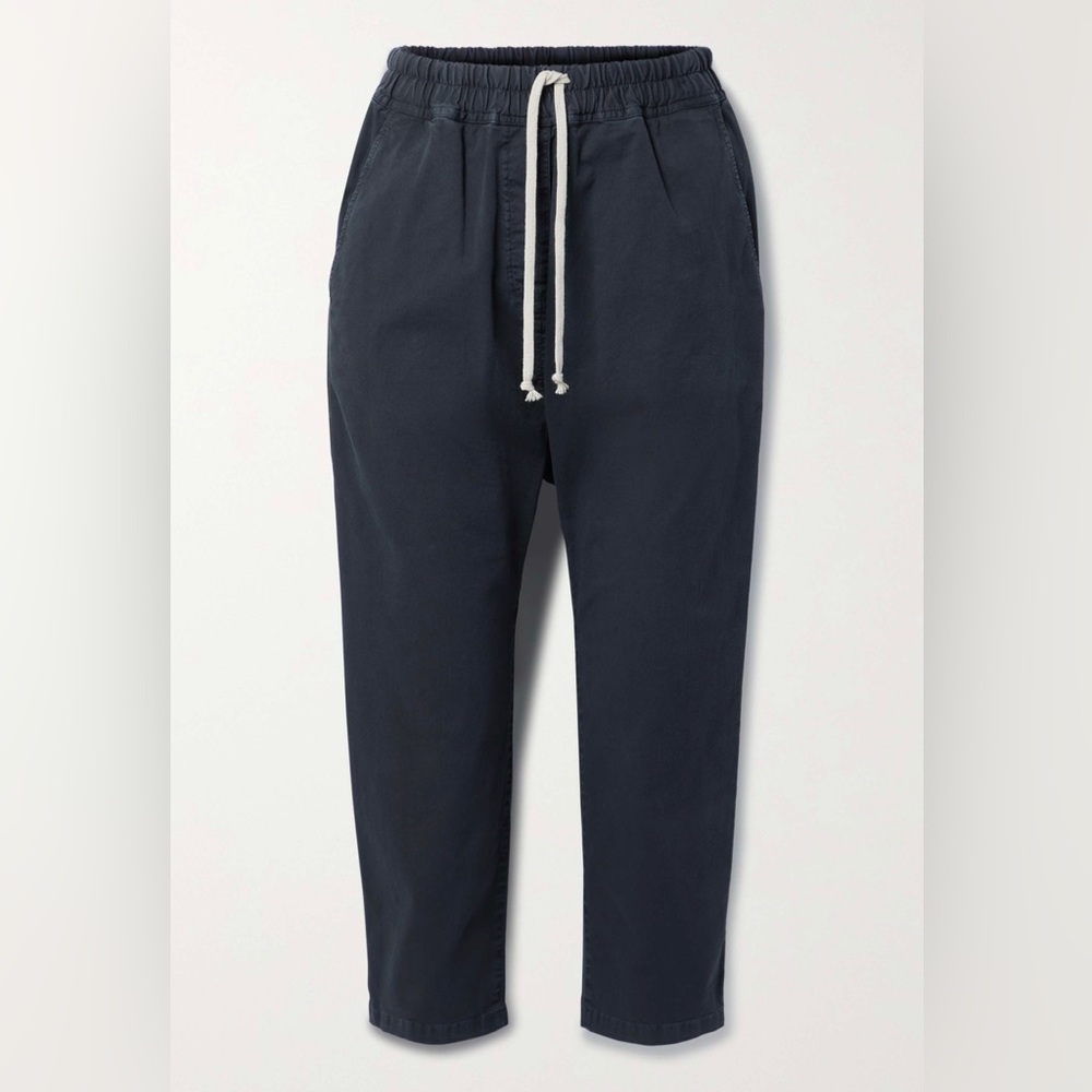 Nili Lotan Casablanca High Waist Crop Drawstring Pants